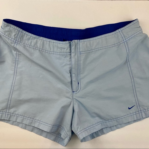 Nike Shorts. Swim Shorts for Women. Blue. Measurements in Photos. Athletic. - Picture 6 of 9